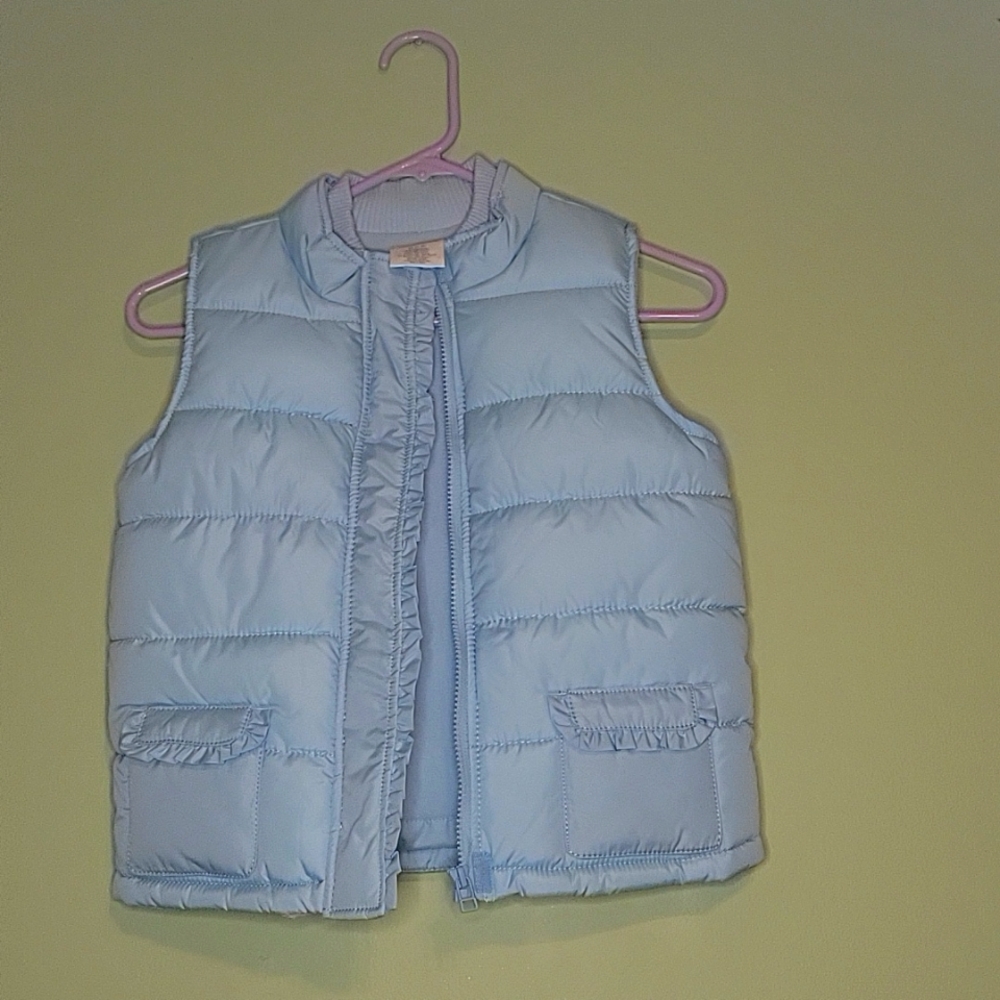 Girls (M) Crazy 8 Light Blue Puffer Vest